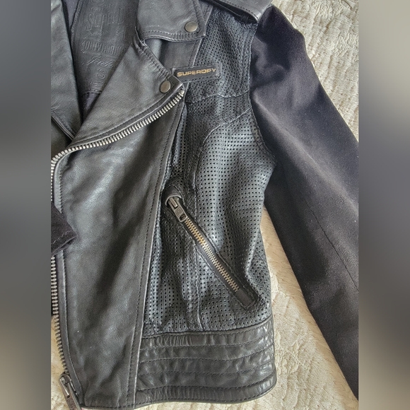 Leather Motorcycle Jacket - Picture 3 of 11